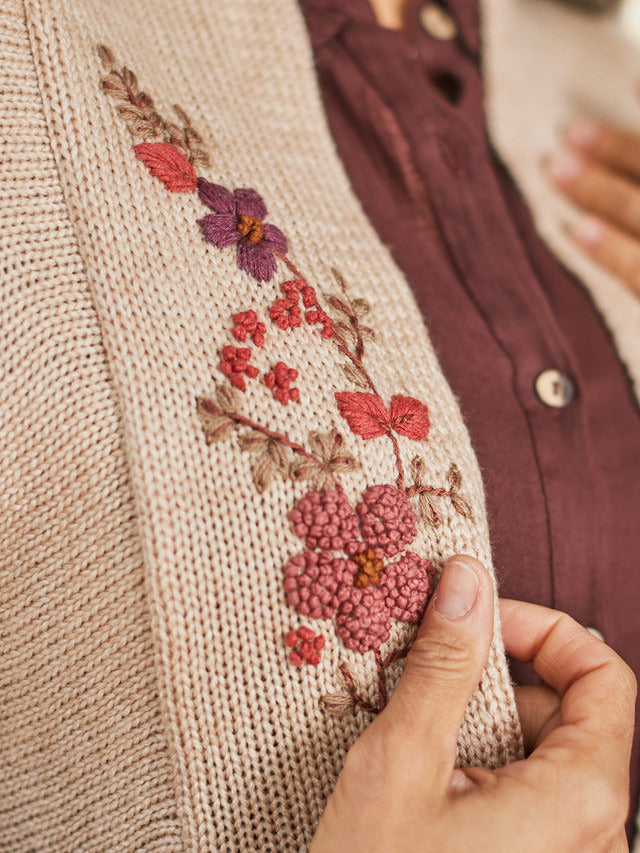 April Cornell Wood Angel Sweater