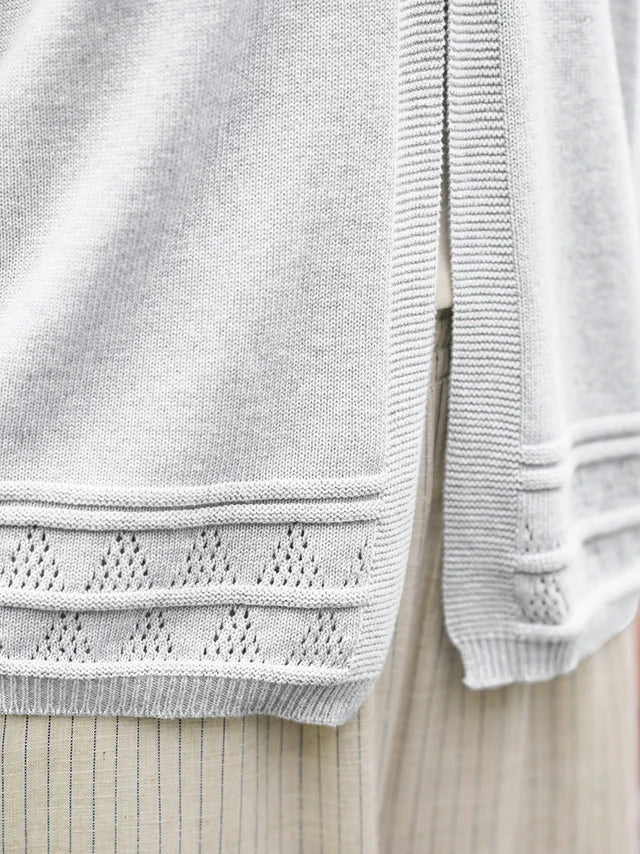 April Cornell Book Nook Cardigan - Grey