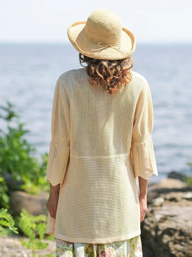 April Cornell Isle Sweater - Ecru