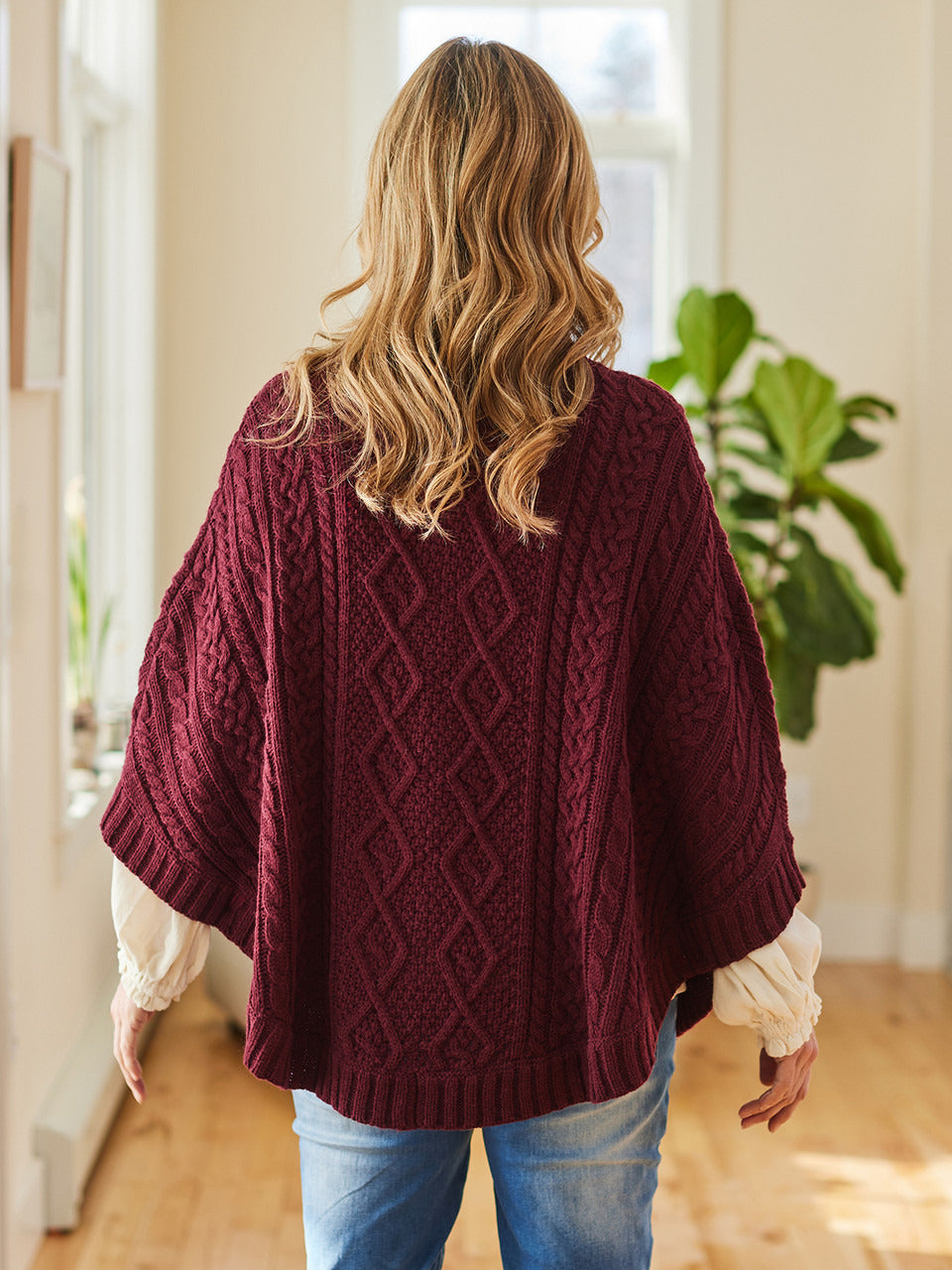 April Cornell Woodland Cape - Wine