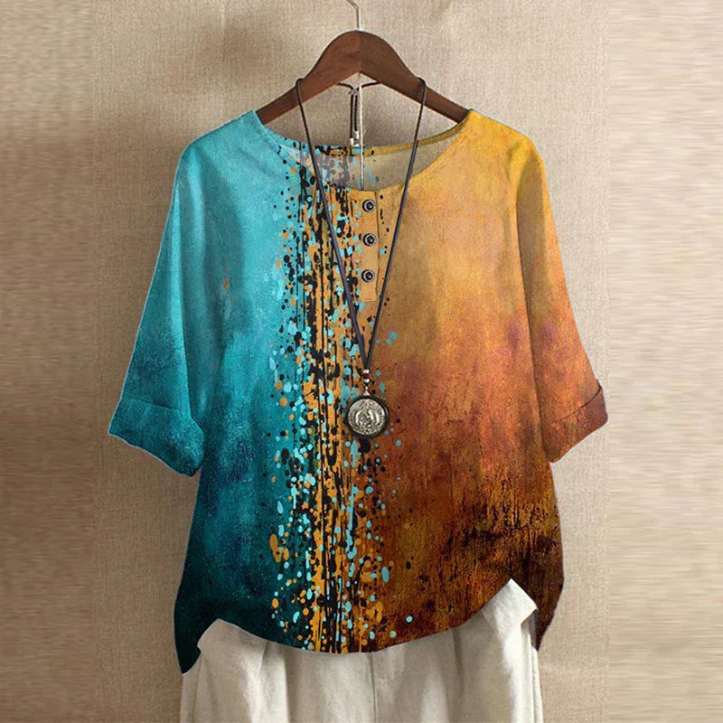 Nabalu Rowan | Relaxed Floral Print Summer Blouse 2