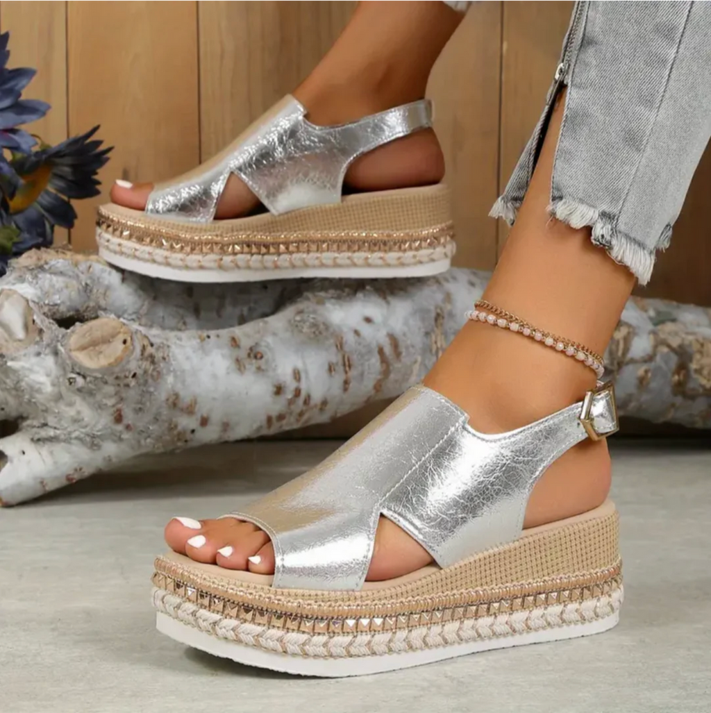 Harper & Lane Sandra - Platform Slingback Sandals