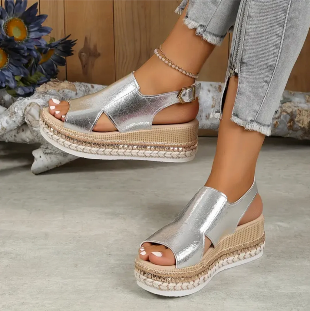 Harper & Lane Sandra - Platform Slingback Sandals