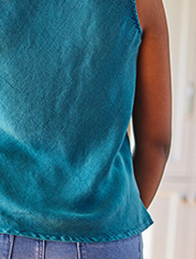 April Cornell Symphony Satin Camisole - Teal