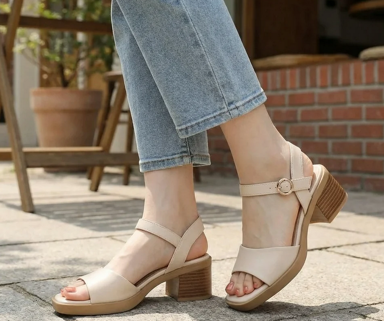 Nabalu Lunara | Women’s Block Heel Strap Sandals