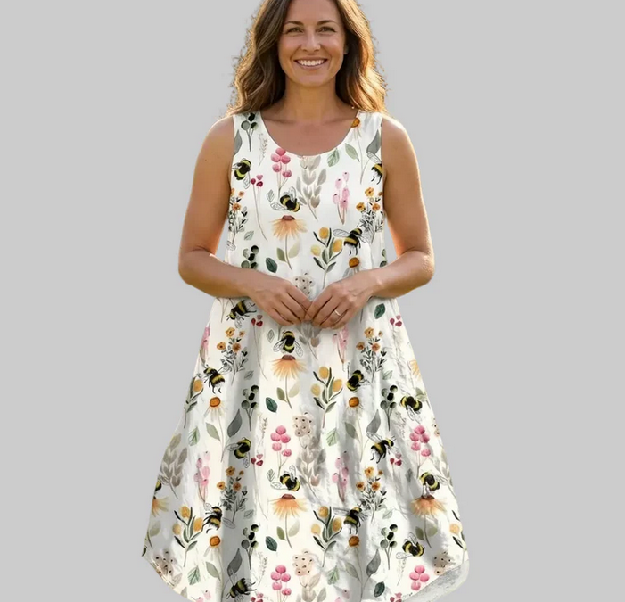 Nabalu Briselle | Women’s Sleeveless Floral Midi Dress