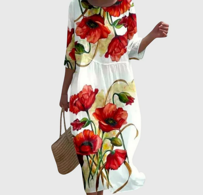 Nabalu Marielle | Women’s Floral Midi Dress
