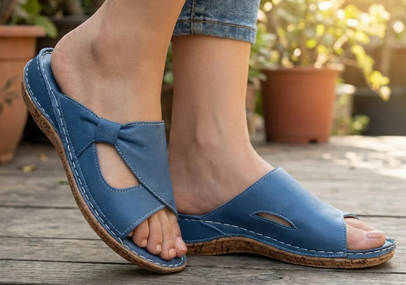 Nabalu Velnarae | Women’s Slip-On Slides with Cut-Out Detail