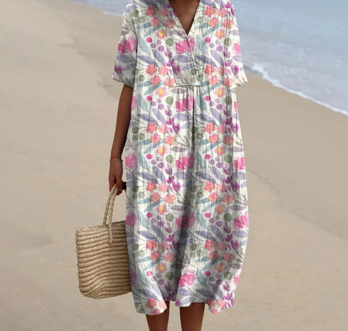 Nabalu Zeritha | Women’s Relaxed Floral Summer Dress