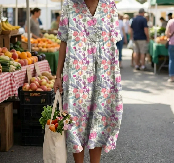 Nabalu Zeritha | Women’s Relaxed Floral Summer Dress