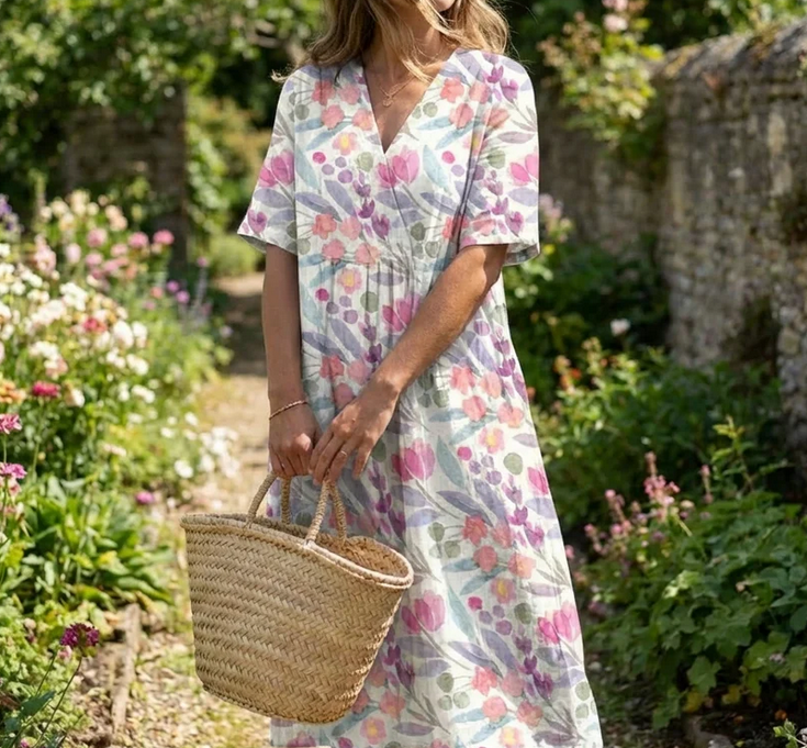 Nabalu Zeritha | Women’s Relaxed Floral Summer Dress
