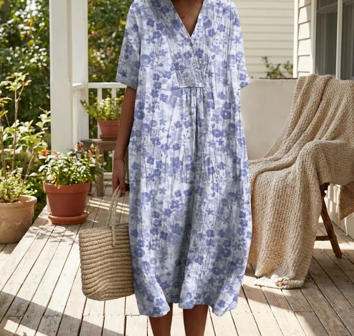 Nabalu Zafrina | Women’s Relaxed Floral Summer Dress