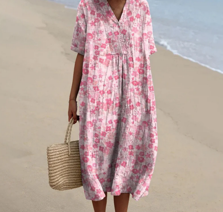 Nabalu Zafrina | Women’s Relaxed Floral Summer Dress