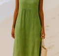 Nabalu Calithea | Women’s Sleeveless Textured Midi Dress