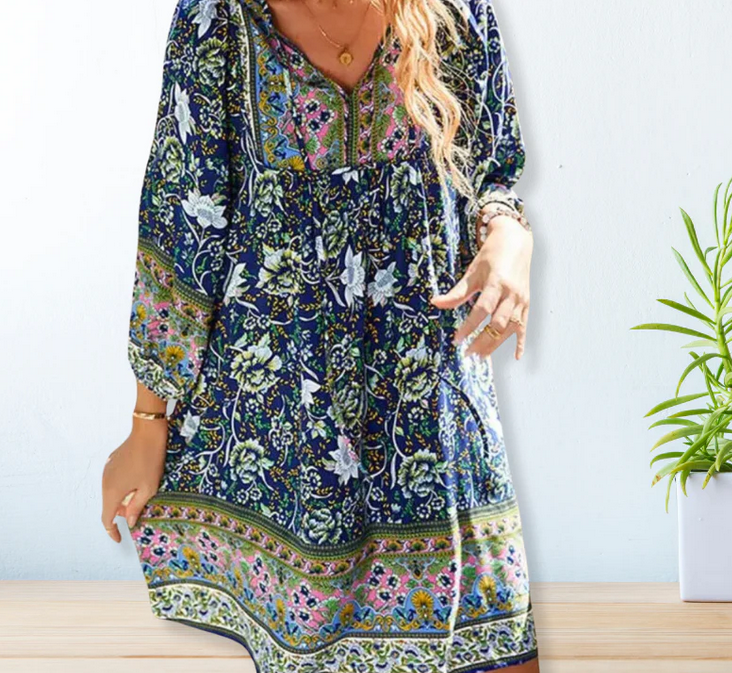 Nabalu Zyvella | Women’s Boho Floral Relaxed Dress