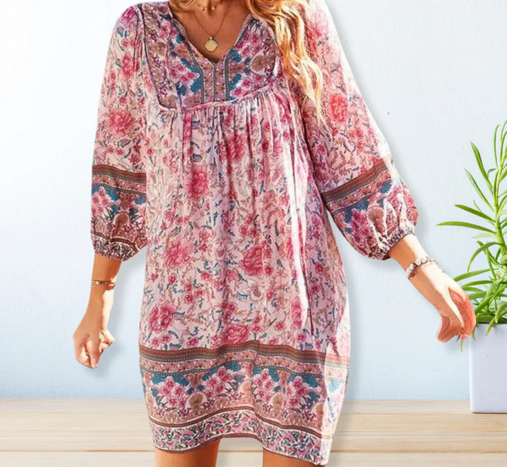 Nabalu Zyvella | Women’s Boho Floral Relaxed Dress