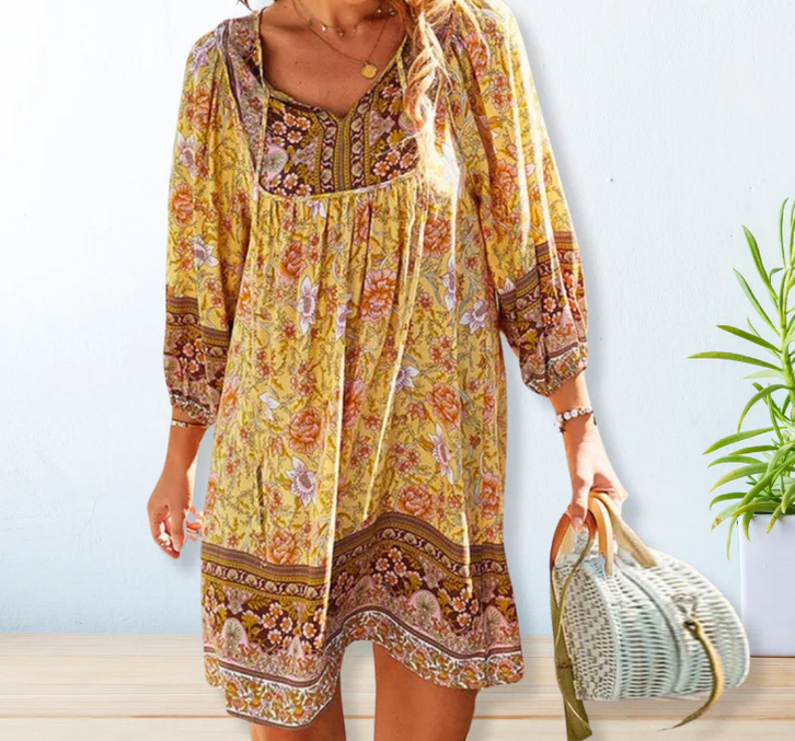 Nabalu Zyvella | Women’s Boho Floral Relaxed Dress