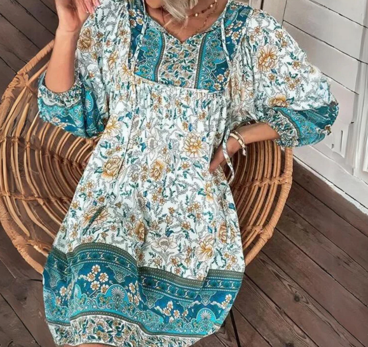 Nabalu Zyvella | Women’s Boho Floral Relaxed Dress