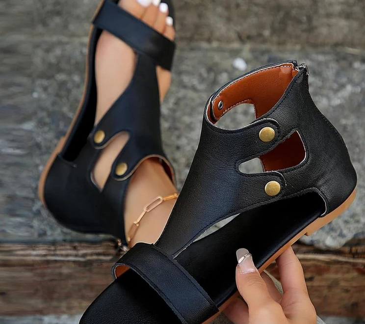Nabalu Jessica | Women’s Orthopedic Ankle Strap Sandals with Cutout Design