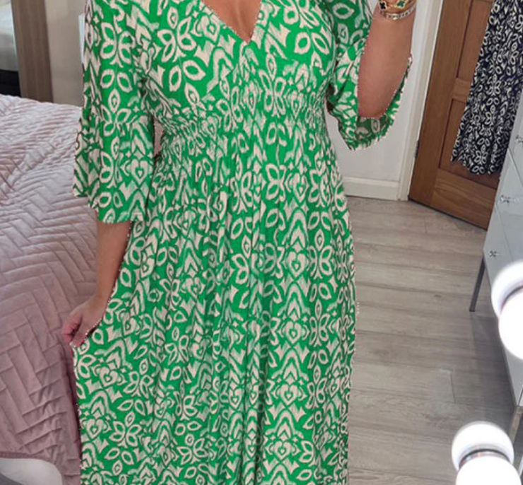 Nabalu Elarisse | Women’s Flowing Bohemian Midi Dress