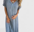Nabalu Sorella | Women’s Casual V Neck Everyday Maxi Dress