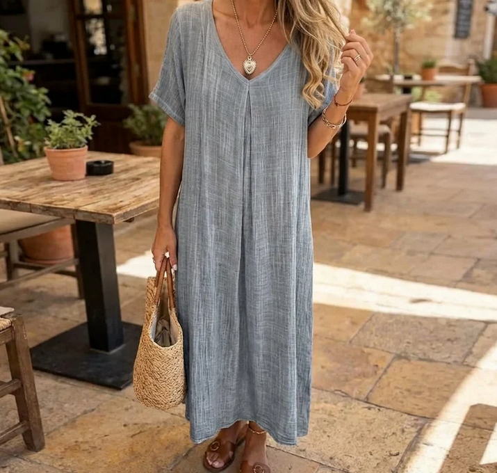 Nabalu Sorella | Women’s Casual V Neck Everyday Maxi Dress