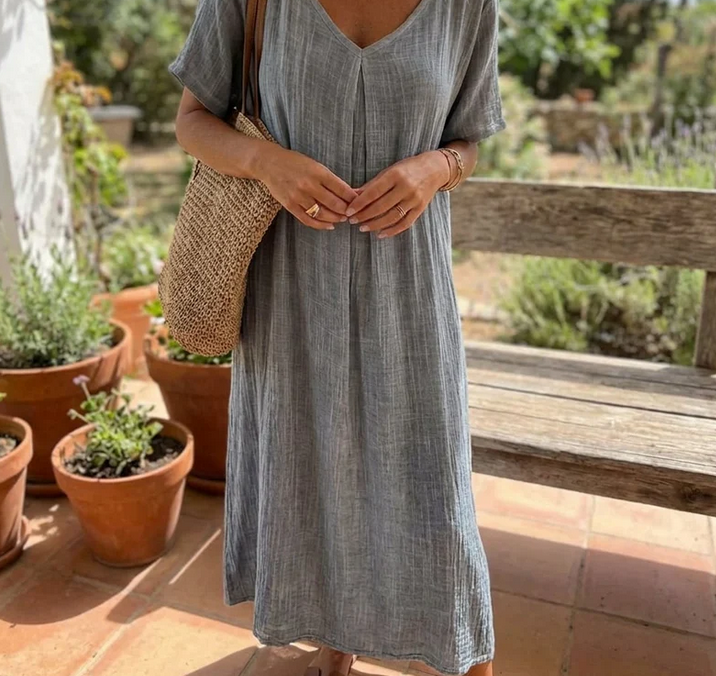 Nabalu Sorella | Women’s Casual V Neck Everyday Maxi Dress