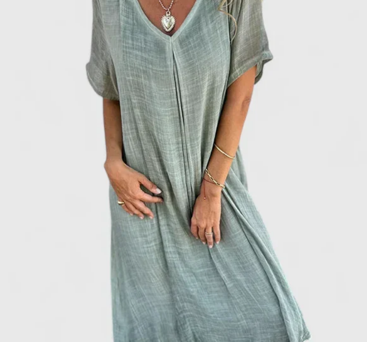 Nabalu Sorella | Women’s Casual V Neck Everyday Maxi Dress