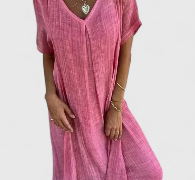 Nabalu Sorella | Women’s Casual V Neck Everyday Maxi Dress
