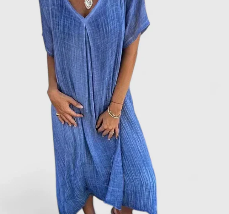 Nabalu Sorella | Women’s Casual V Neck Everyday Maxi Dress