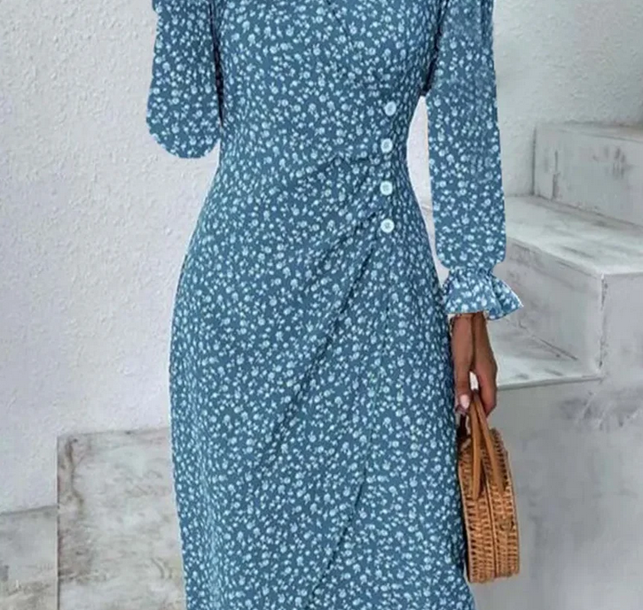 Nabalu Elowynne | Women’s Wrap-Style Midi Dress