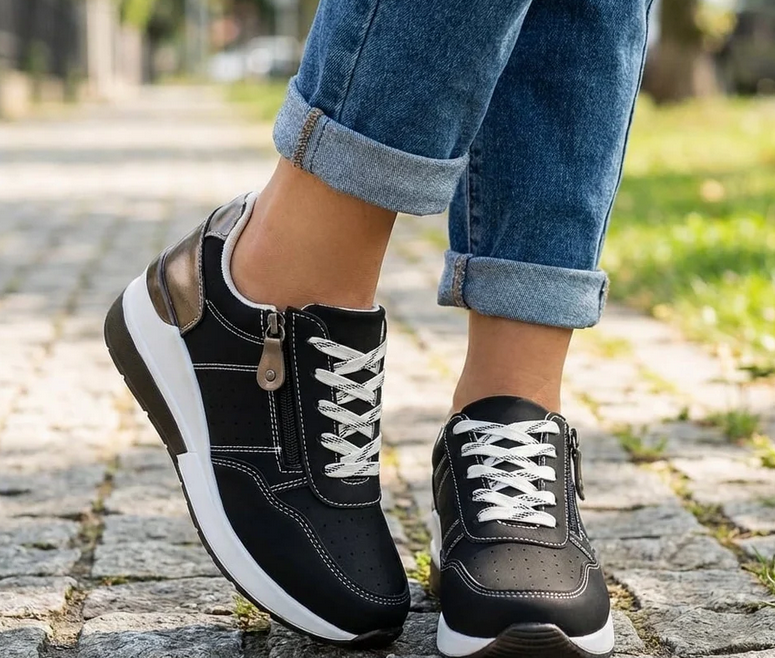 Nabalu Rowan | Comfort Zip Lace Orthopedic Sneakers