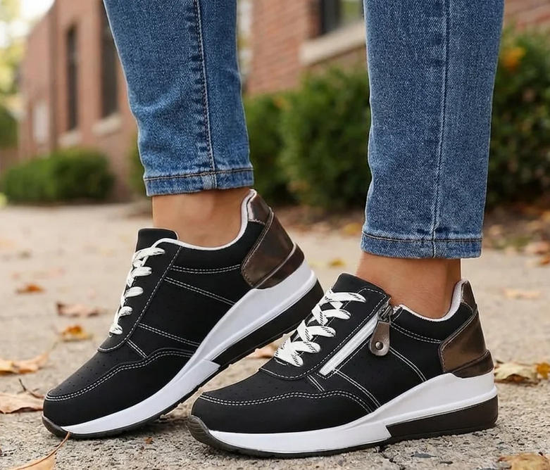 Nabalu Rowan | Comfort Zip Lace Orthopedic Sneakers