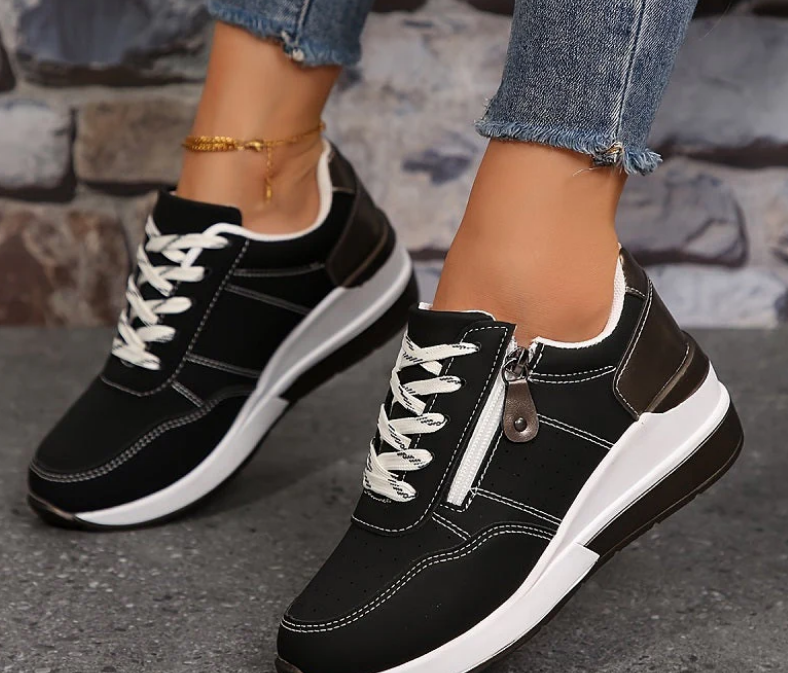 Nabalu Rowan | Comfort Zip Lace Orthopedic Sneakers