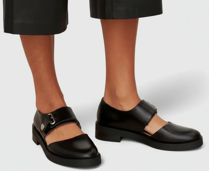 Nabalu Women’s Mary Jane Flats – Buckle Strap Low Heel Shoes
