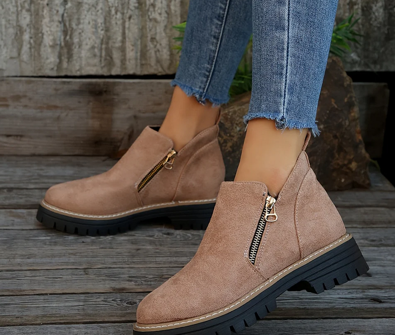 Nabalu Jordan | Women’s Orthopedic Ankle Boots with Side Zipper