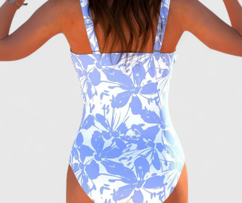 Nabalu Solviera | Women’s Wrap-Front One-Piece Swimwear