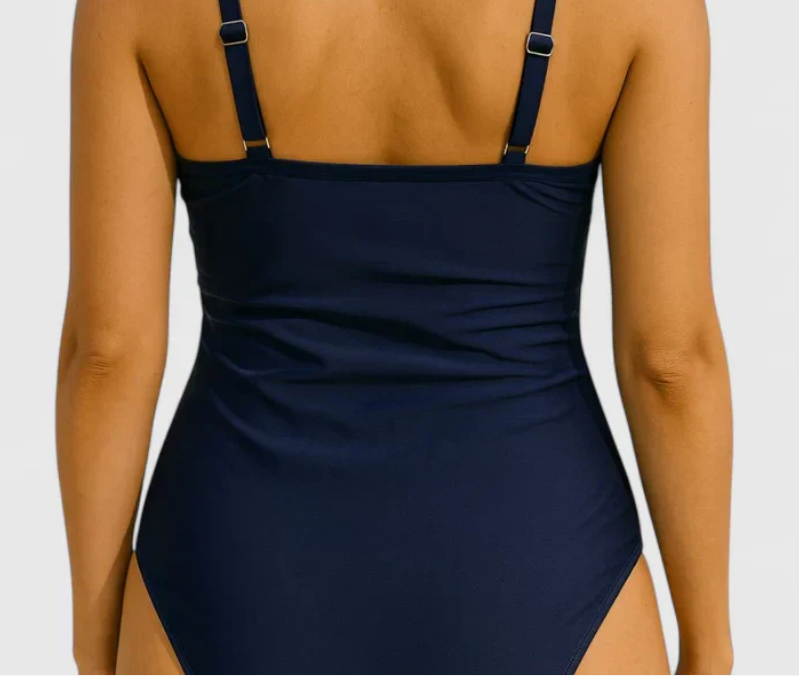 Nabalu Elvara | Women’s Striped Wrap One Piece Swimsuit