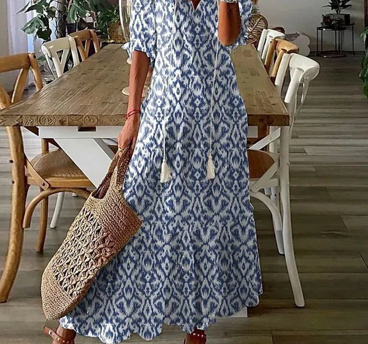 Nabalu Elarisse | Women’s Romantic Bohemian Maxi Dress