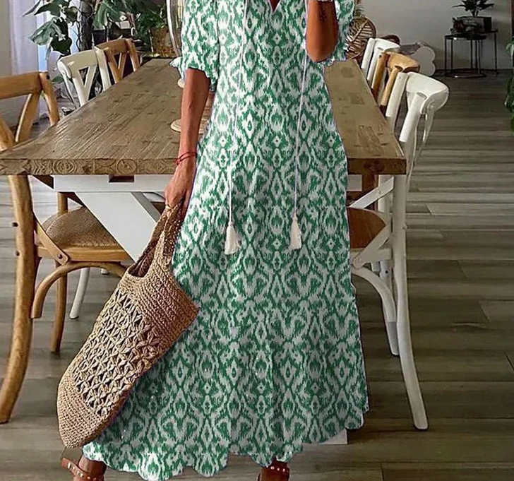 Nabalu Elarisse | Women’s Romantic Bohemian Maxi Dress