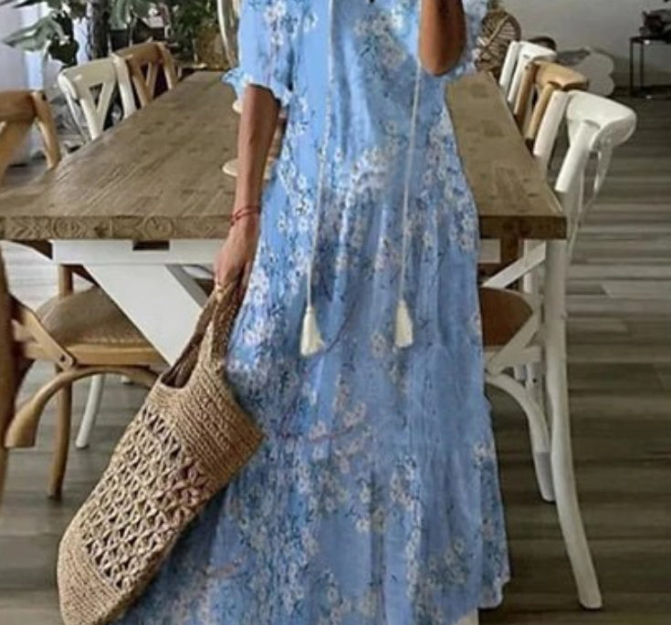 Nabalu Elarisse | Women’s Romantic Bohemian Maxi Dress