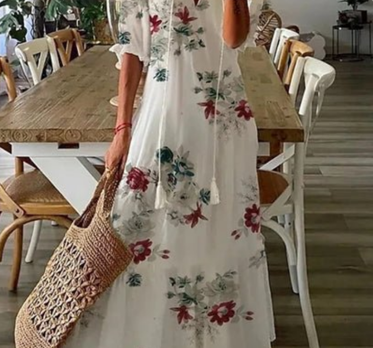 Nabalu Elarisse | Women’s Romantic Bohemian Maxi Dress