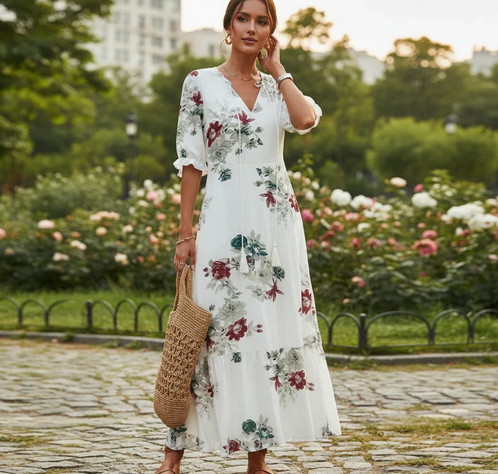 Nabalu Elarisse | Women’s Romantic Bohemian Maxi Dress