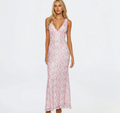 Nabalu Sofia | Women’s Floral Fitted Evening Maxi Dress