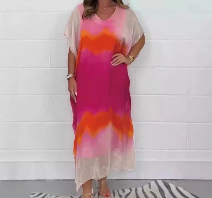 Nabalu Aria | Women’s Printed Relaxed Maxi Kaftan Dress