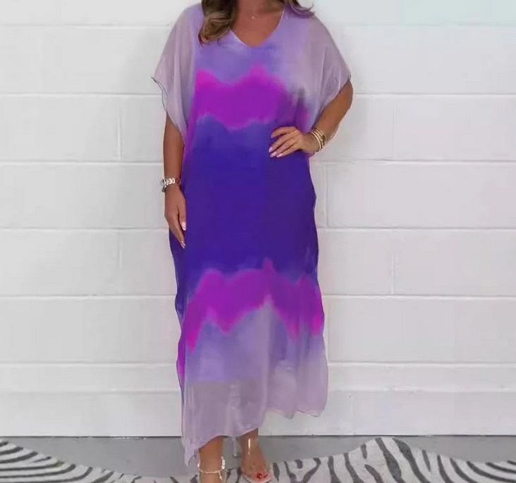 Nabalu Aria | Women’s Printed Relaxed Maxi Kaftan Dress