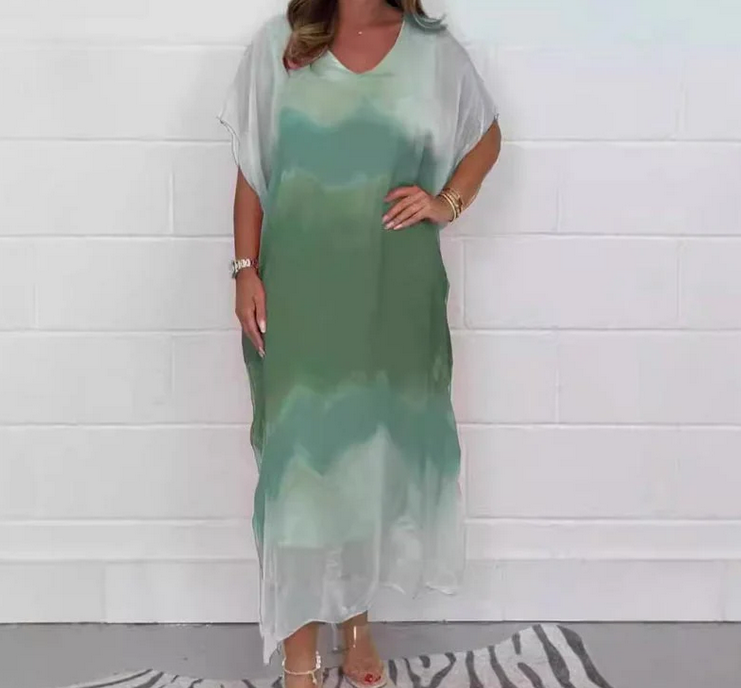 Nabalu Aria | Women’s Printed Relaxed Maxi Kaftan Dress