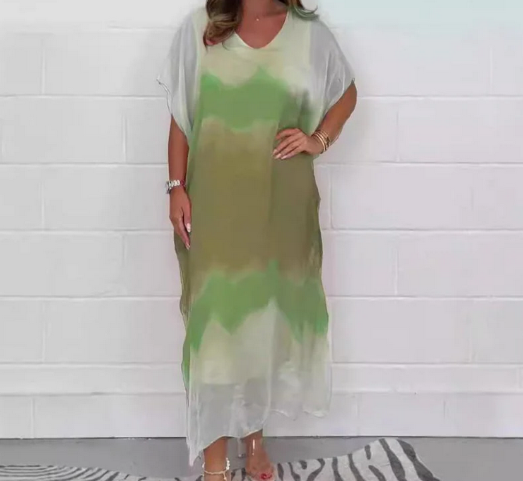 Nabalu Aria | Women’s Printed Relaxed Maxi Kaftan Dress