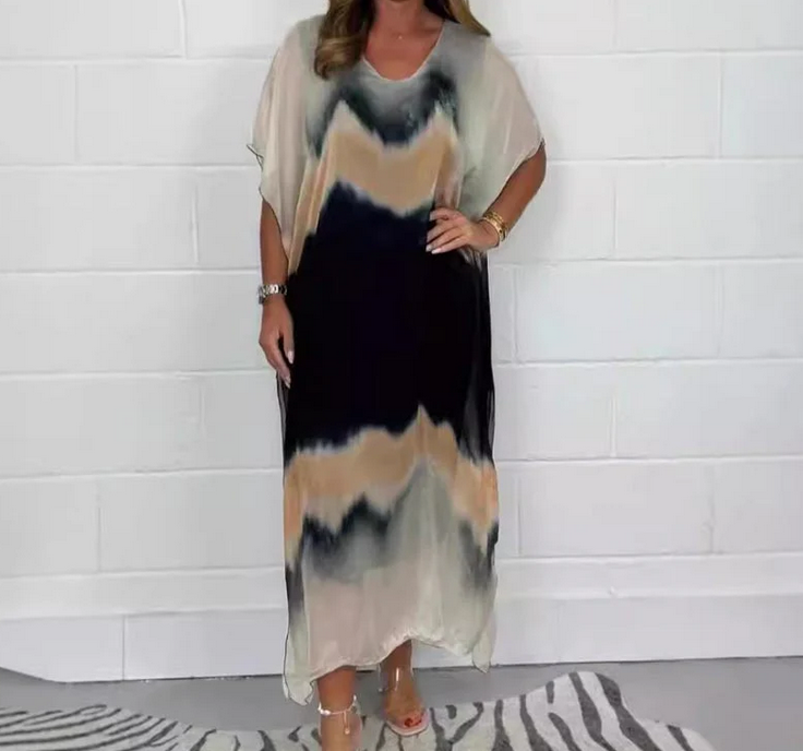 Nabalu Aria | Women’s Printed Relaxed Maxi Kaftan Dress