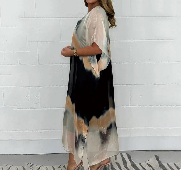 Nabalu Aria | Women’s Printed Relaxed Maxi Kaftan Dress